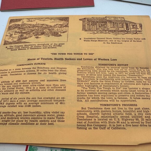 Vintage Arizona Travel Memorabilia Set Featuring 1962 Helldorado Program Tickets - Picture 9 of 15